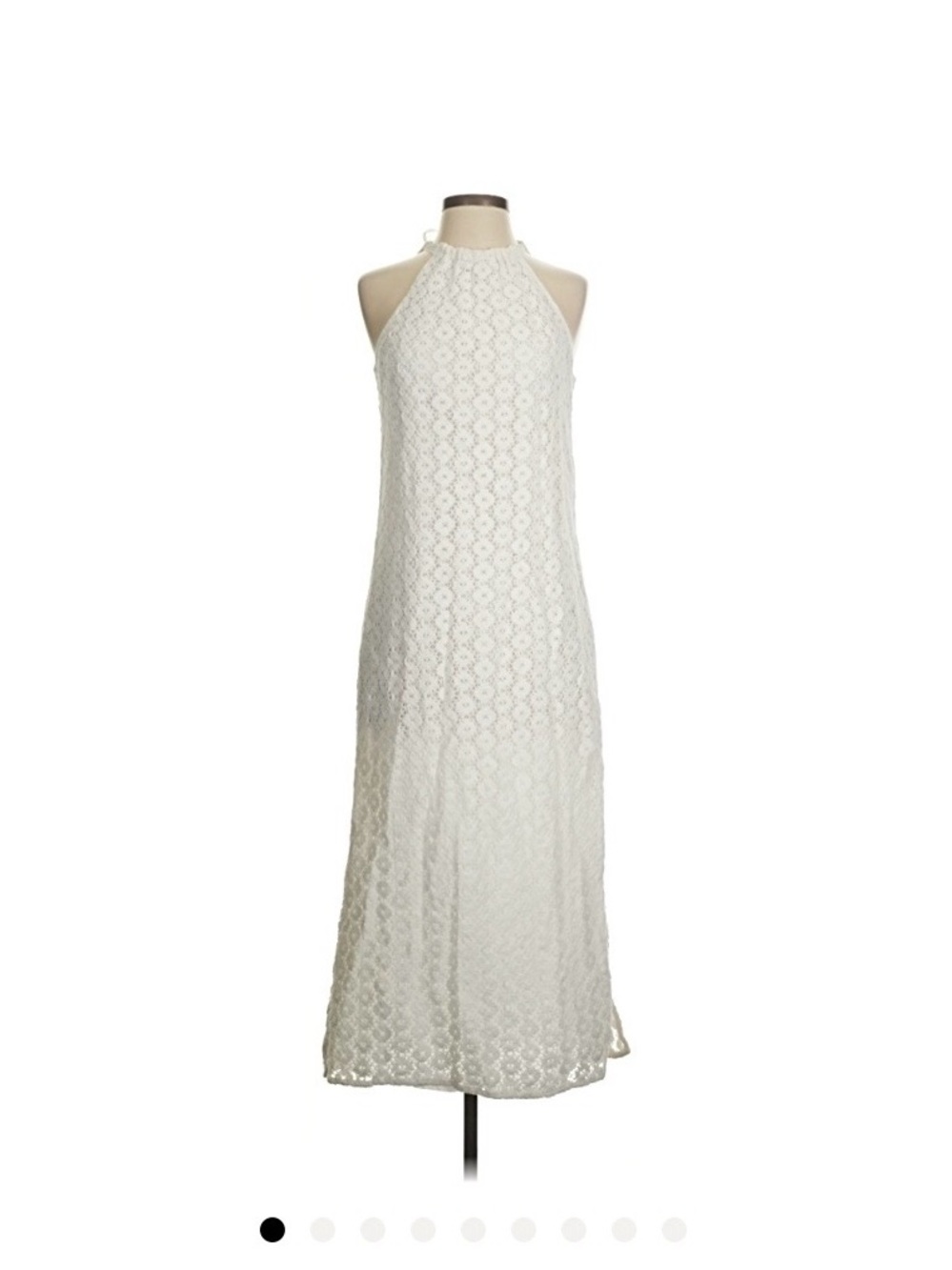 a new day White Lace Halter Maxi Dress